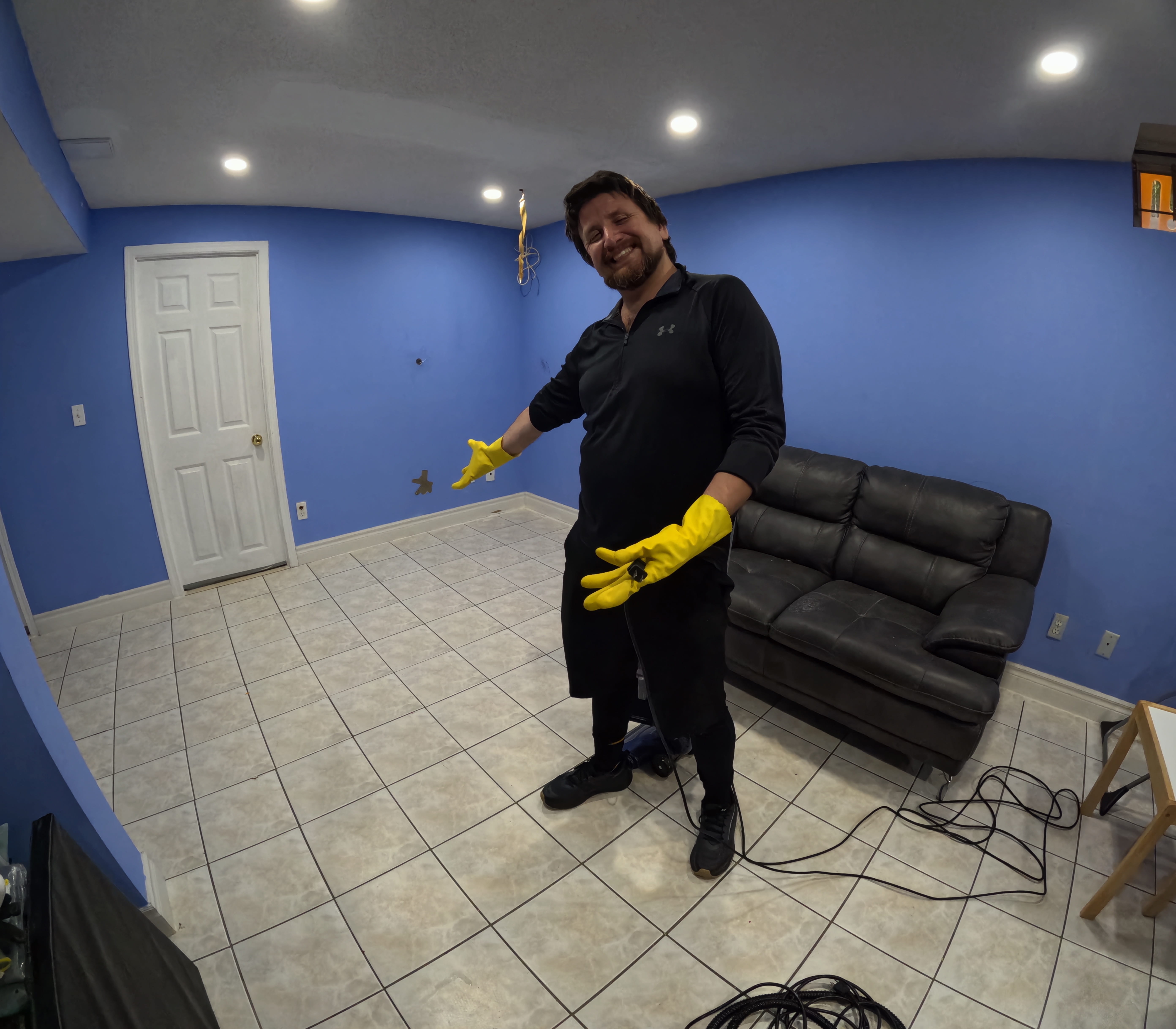 Happy professional movers